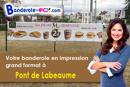 Livraison de banderole publicitaire à Pont-de-Labeaume (Ardèche/7380)