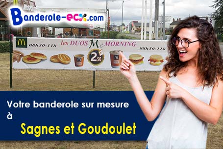 Livraison de banderole publicitaire à Sagnes-et-Goudoulet (Ardèche/7450)