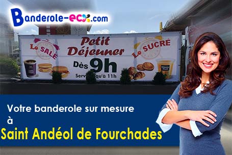 Livraison de banderole personnalisée à Saint-Andéol-de-Fourchades (Ardèche/7160)