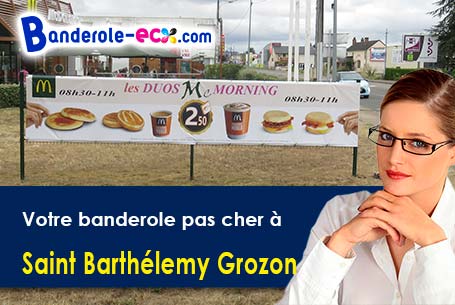 Livraison de banderole publicitaire à Saint-Barthélemy-Grozon (Ardèche/7270)