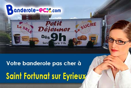 Livraison de banderole personnalisée à Saint-Fortunat-sur-Eyrieux (Ardèche/7360)