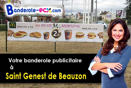 Livraison de banderole pas cher à Saint-Genest-de-Beauzon (Ardèche/7230)