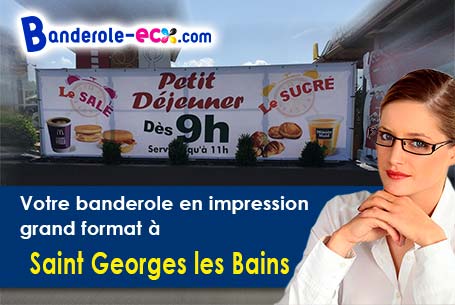 Livraison de banderole publicitaire à Saint-Georges-les-Bains (Ardèche/7800)
