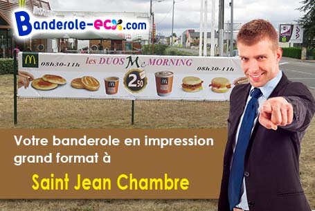 Livraison de banderole publicitaire à Saint-Jean-Chambre (Ardèche/7240)