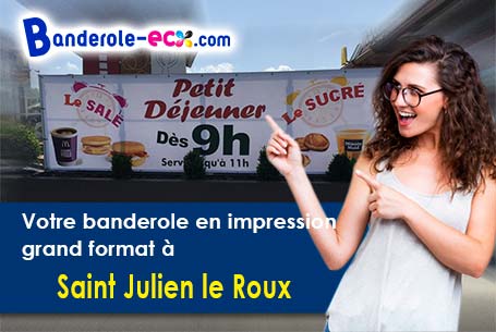 Livraison de banderole pas cher à Saint-Julien-le-Roux (Ardèche/7240)