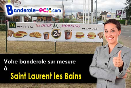 Livraison de banderole pas cher à Saint-Laurent-les-Bains (Ardèche/7590)