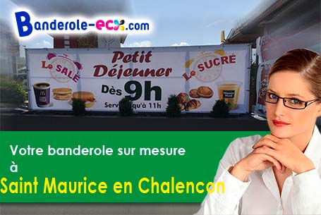 Livraison de banderole personnalisée à Saint-Maurice-en-Chalencon (Ardèche/7190)