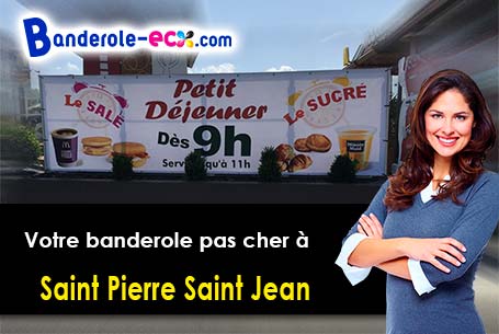 Livraison de banderole personnalisée à Saint-Pierre-Saint-Jean (Ardèche/7140)