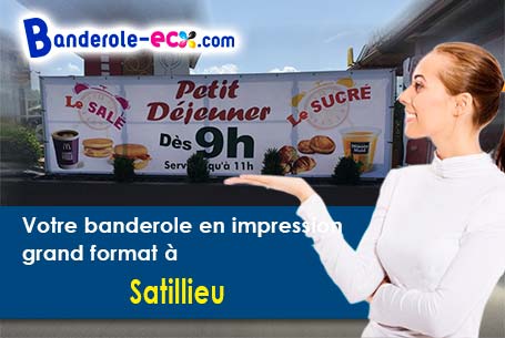 Livraison de banderole publicitaire à Satillieu (Ardèche/7290)