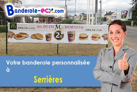 Livraison de banderole personnalisée à Serrières (Ardèche/7340)