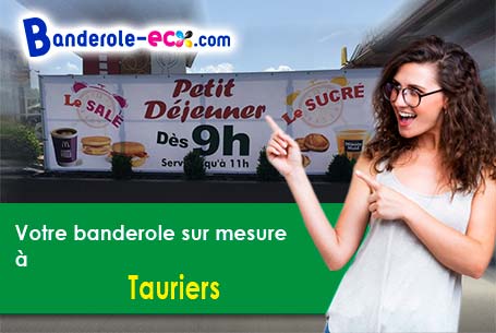 Livraison de banderole publicitaire à Tauriers (Ardèche/7110)