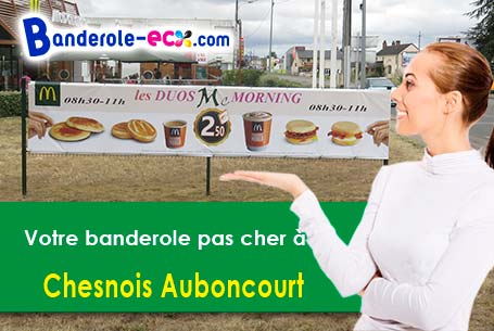Livraison de banderole pas cher à Chesnois-Auboncourt (Ardennes/8270)