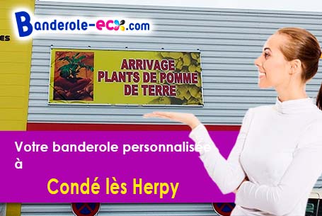 Livraison de banderole personnalisée à Condé-lès-Herpy (Ardennes/8360)