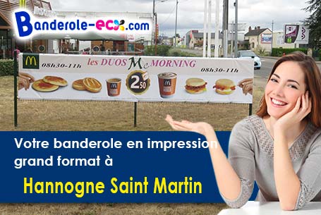 Livraison de banderole personnalisée à Hannogne-Saint-Martin (Ardennes/8160)