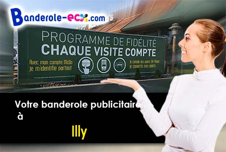 Livraison de banderole publicitaire à Illy (Ardennes/8200)