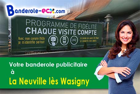 Livraison de banderole publicitaire à La Neuville-lès-Wasigny (Ardennes/8270)