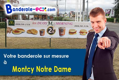 Livraison de banderole personnalisée à Montcy-Notre-Dame (Ardennes/8090)