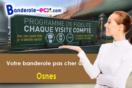 Livraison de banderole publicitaire à Osnes (Ardennes/8110)