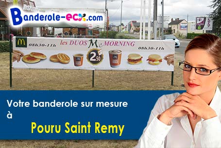 Livraison de banderole publicitaire à Pouru-Saint-Remy (Ardennes/8140)
