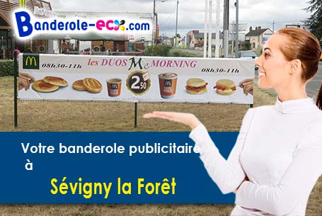Livraison de banderole publicitaire à Sévigny-la-Forêt (Ardennes/8230)
