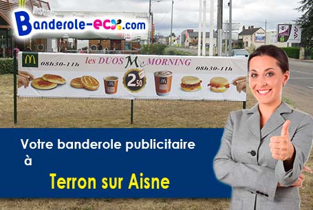Livraison de banderole publicitaire à Terron-sur-Aisne (Ardennes/8400)