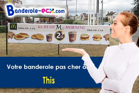 Livraison de banderole personnalisée à This (Ardennes/8090)