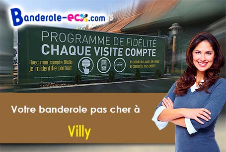 Livraison de banderole publicitaire à Villy (Ardennes/8370)