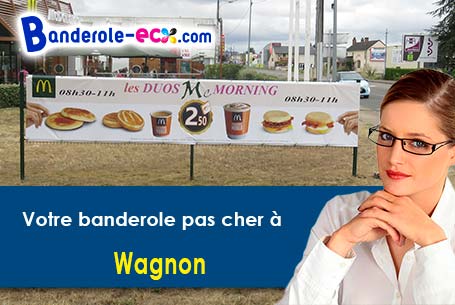 Livraison de banderole pas cher à Wagnon (Ardennes/8270)