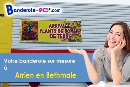 Recevez votre banderole pas cher à Arrien-en-Bethmale (Ariège/9800)