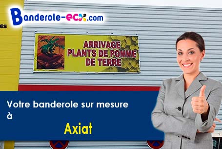 A Axiat (Ariège/9250) recevez votre banderole publicitaire