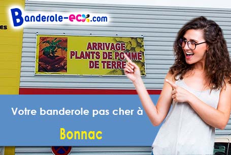 A Bonnac (Ariège/9100) recevez votre banderole publicitaire