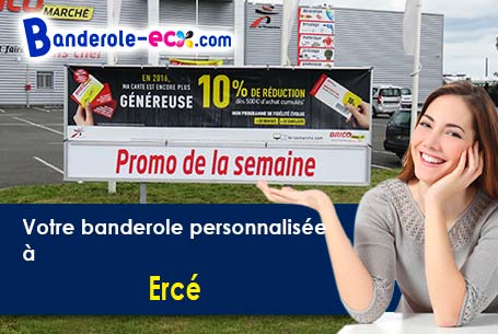 A Ercé (Ariège/9140) recevez votre banderole publicitaire