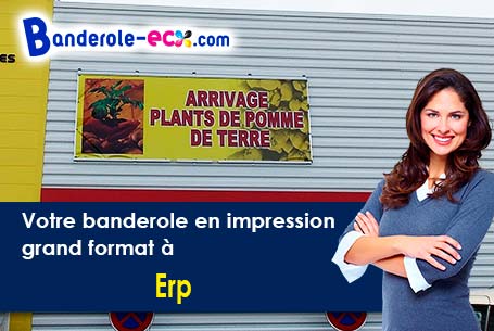 A Erp (Ariège/9200) recevez votre banderole personnalisée