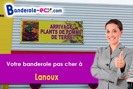 A Lanoux (Ariège/9130) recevez votre banderole personnalisée