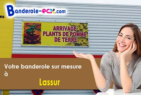 Recevez votre banderole personnalisée à Lassur (Ariège/9310)