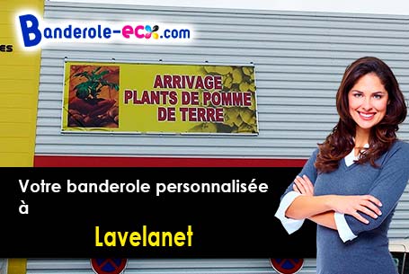 A Lavelanet (Ariège/9300) impression de banderole publicitaire