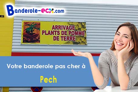 Recevez votre banderole personnalisée à Pech (Ariège/9310)