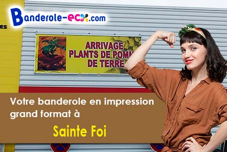 Recevez votre banderole publicitaire à Sainte-Foi (Ariège/9500)