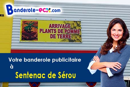 Recevez votre banderole publicitaire à Sentenac-de-Sérou (Ariège/9240)