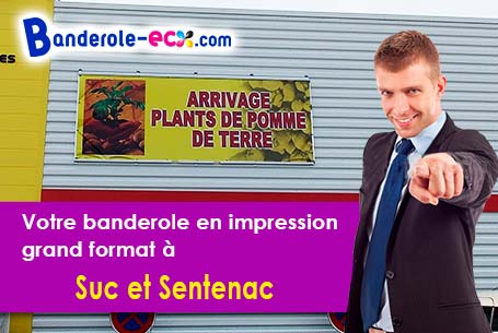 Impression de banderole publicitaire à Suc-et-Sentenac (Ariège/9220)