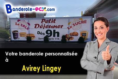 Recevez votre banderole pas cher à Avirey-Lingey (Aube/10340)