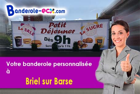 Recevez votre banderole publicitaire à Briel-sur-Barse (Aube/10140)