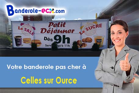 A Celles-sur-Ource (Aube/10110) recevez votre banderole personnalisée