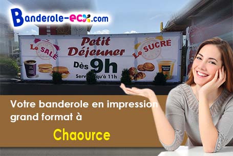 Impression de banderole personnalisée à Chaource (Aube/10210)