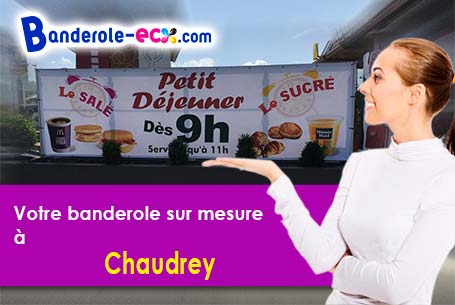A Chaudrey (Aube/10240) impression de banderole publicitaire