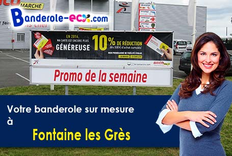 Impression de banderole publicitaire à Fontaine-les-Grès (Aube/10280)