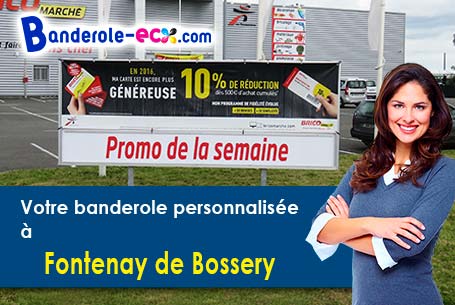 A Fontenay-de-Bossery (Aube/10400) impression de banderole publicitaire