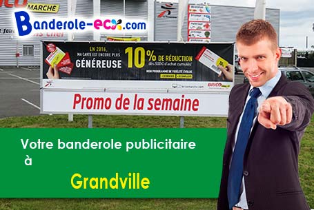A Grandville (Aube/10700) impression de banderole publicitaire