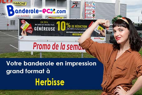 Recevez votre banderole personnalisée à Herbisse (Aube/10700)