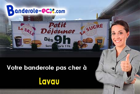 A Lavau (Aube/10150) recevez votre banderole publicitaire